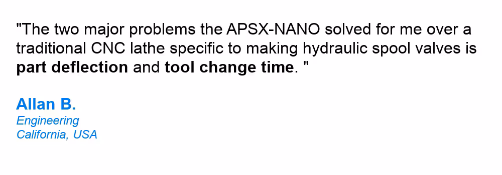 APSX-NANO testimonial