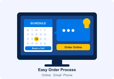 easy order process with APSX website